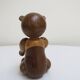 Set of 3 1960s Kay Bojesen Vintage Wooden Toy Monkey Elephant Bear Danish