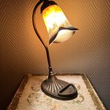 Adjustable table lamp in glass paste, 1960s