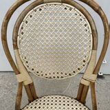 Rattan bistro chair 1970