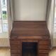 Antique American desk with curtain – original model from the 1920s/30s.