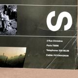 Affiche original offset lithographie danne Paris nyc 81 Magnum photo XLarge vintage