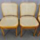 Set of 4 Bentwood Chairs No. 811 after Hoffmann, 1990s