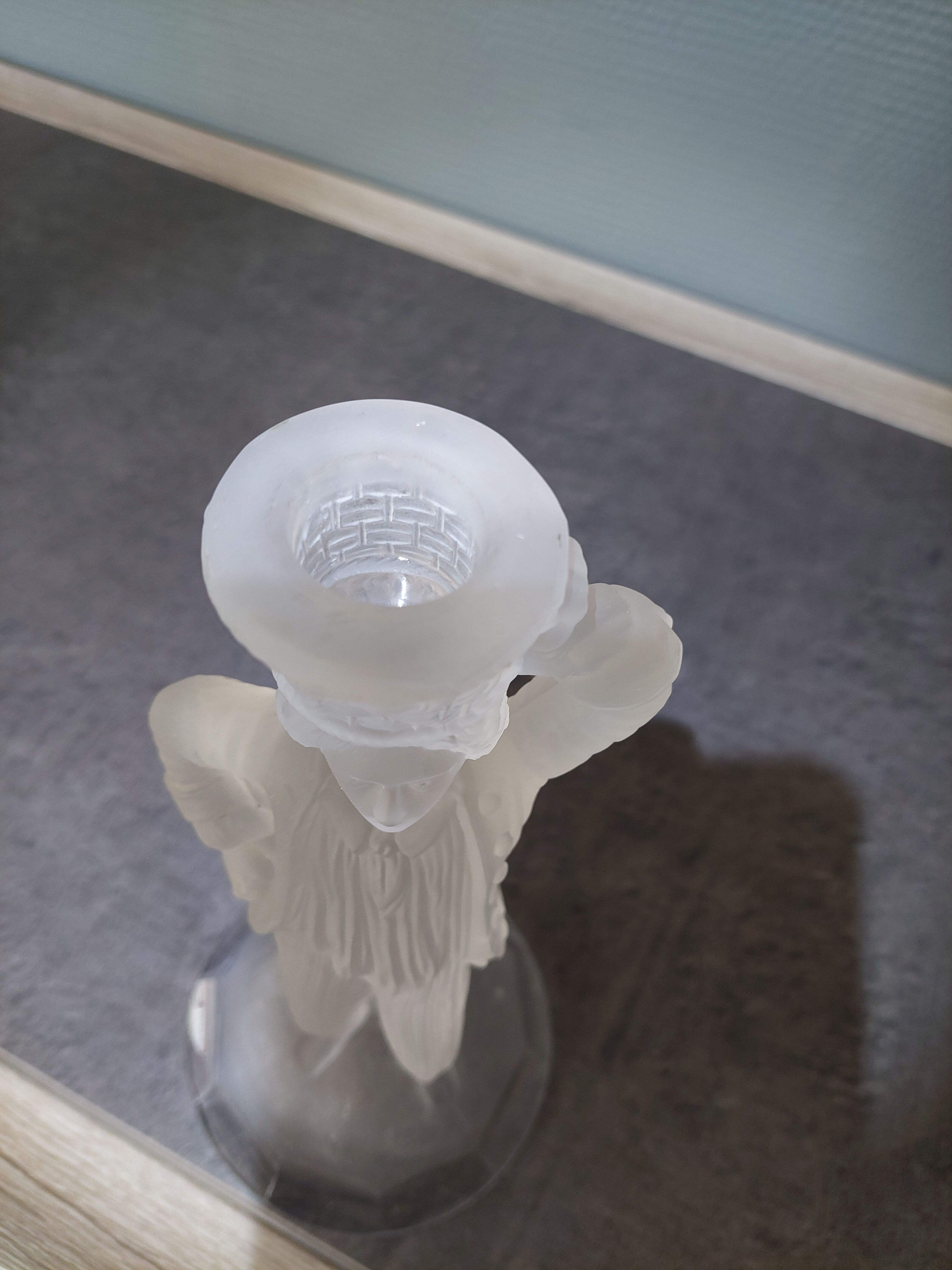 Art Deco Glass Candle Holder