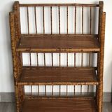Speckled bamboo shelf