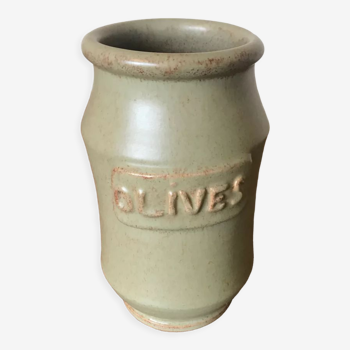 Stoneware olive pot