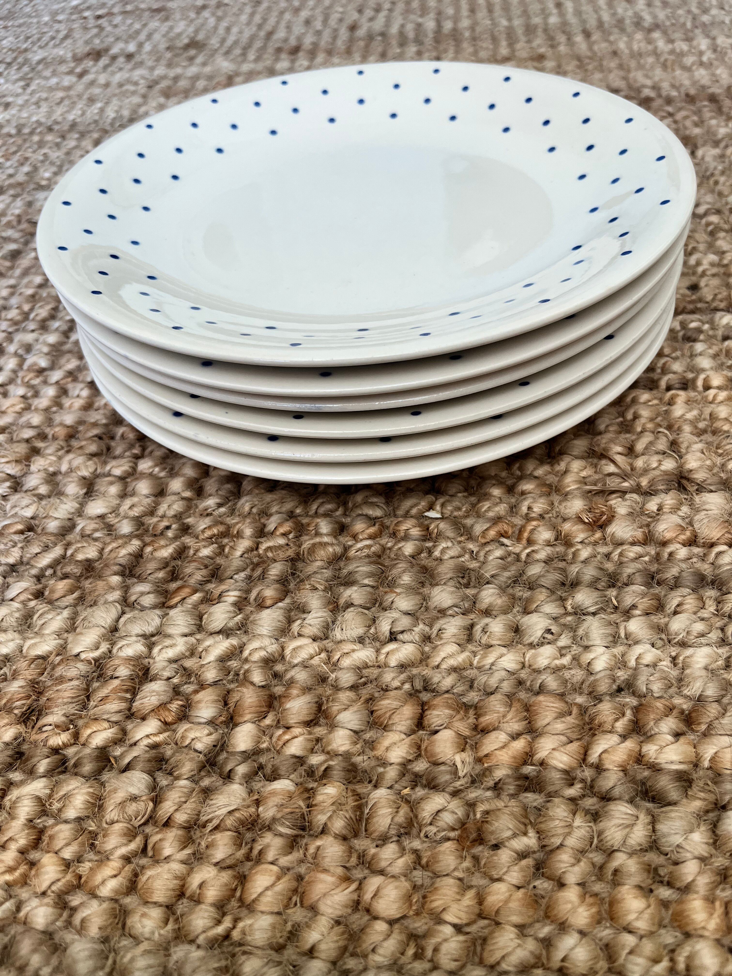 6 assiettes plates boch