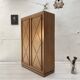 Storage unit in solid oak and veneer, circa 1960.