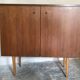 Two-door vintage free-standing buffet