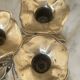 Vintage brass flower chandelier