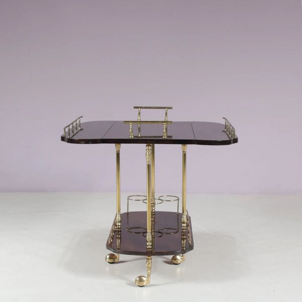 Chariot de bar Aldo Tura, Italie 1960