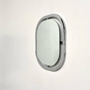 Bauhaus mirror in chrome-plated steel