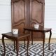 2 nesting tables in wood - Louis XV style