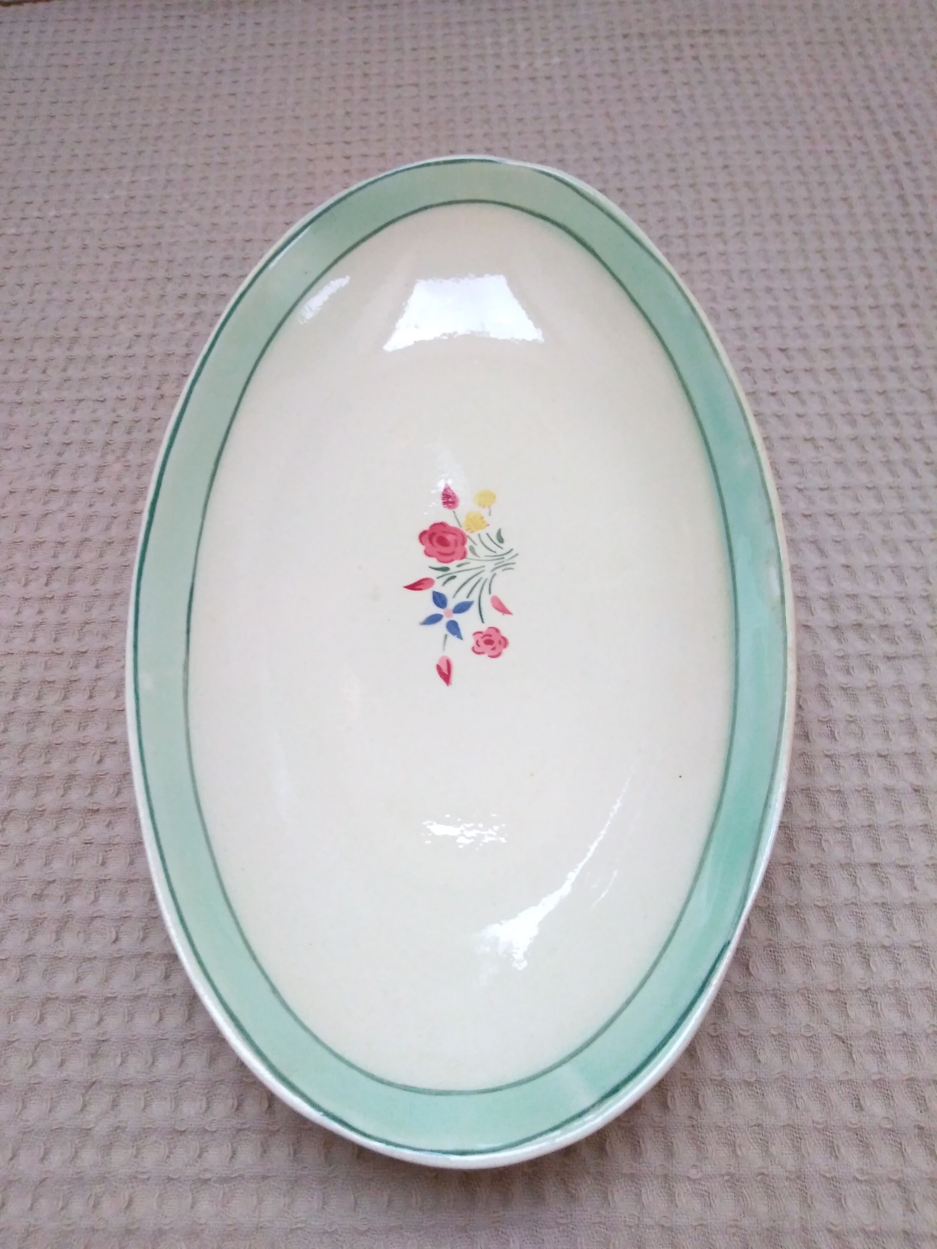 Vintage oval dish Choisy-le-Roy