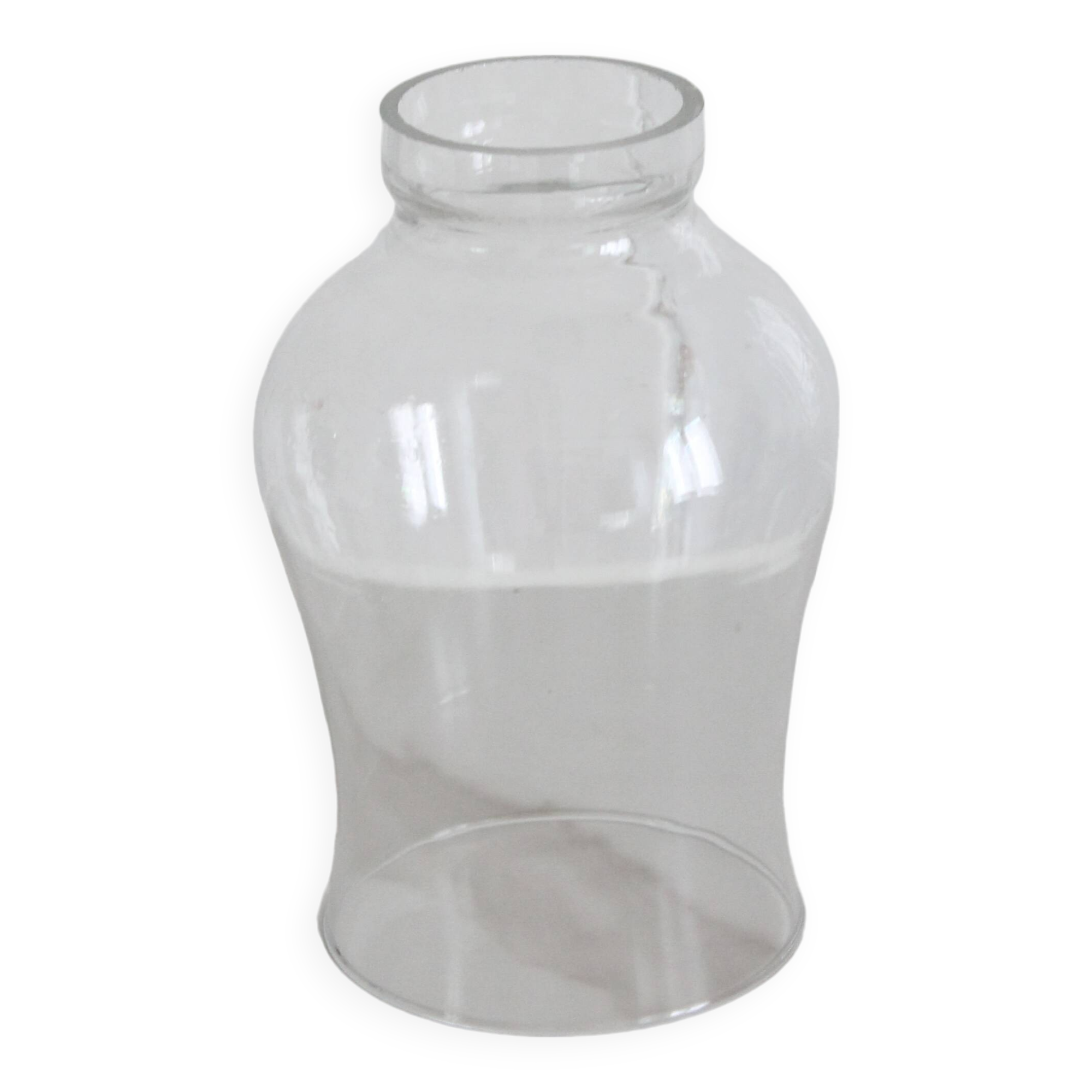 Vintage clear glass lampshade