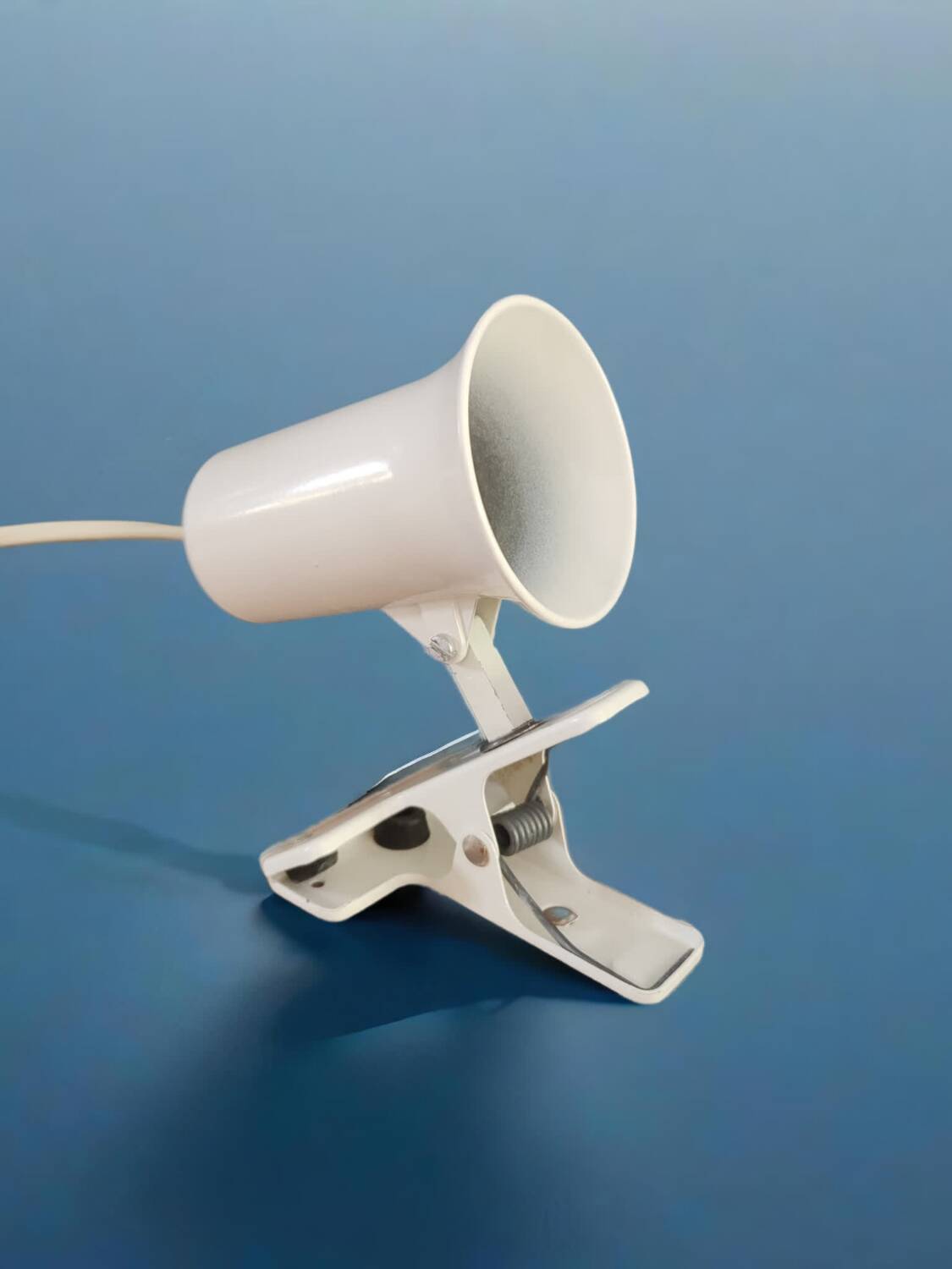 White steel clamp spotlight lita 70s