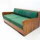 Mid century folding sofabed by Jindřich Halabala, 1950´s