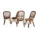 4 vintage rattan chairs
