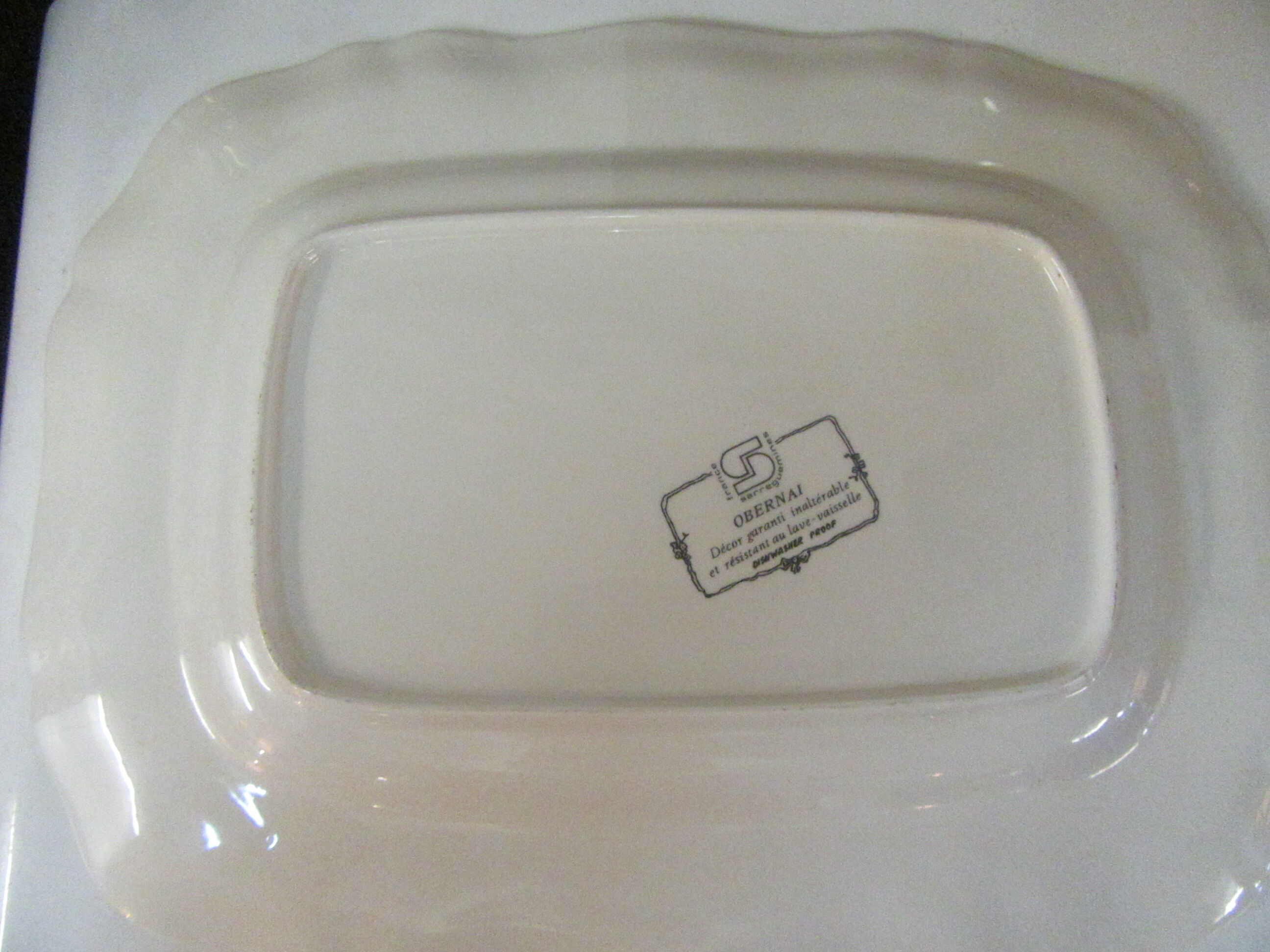 Serving dish sarreguemines- obernai