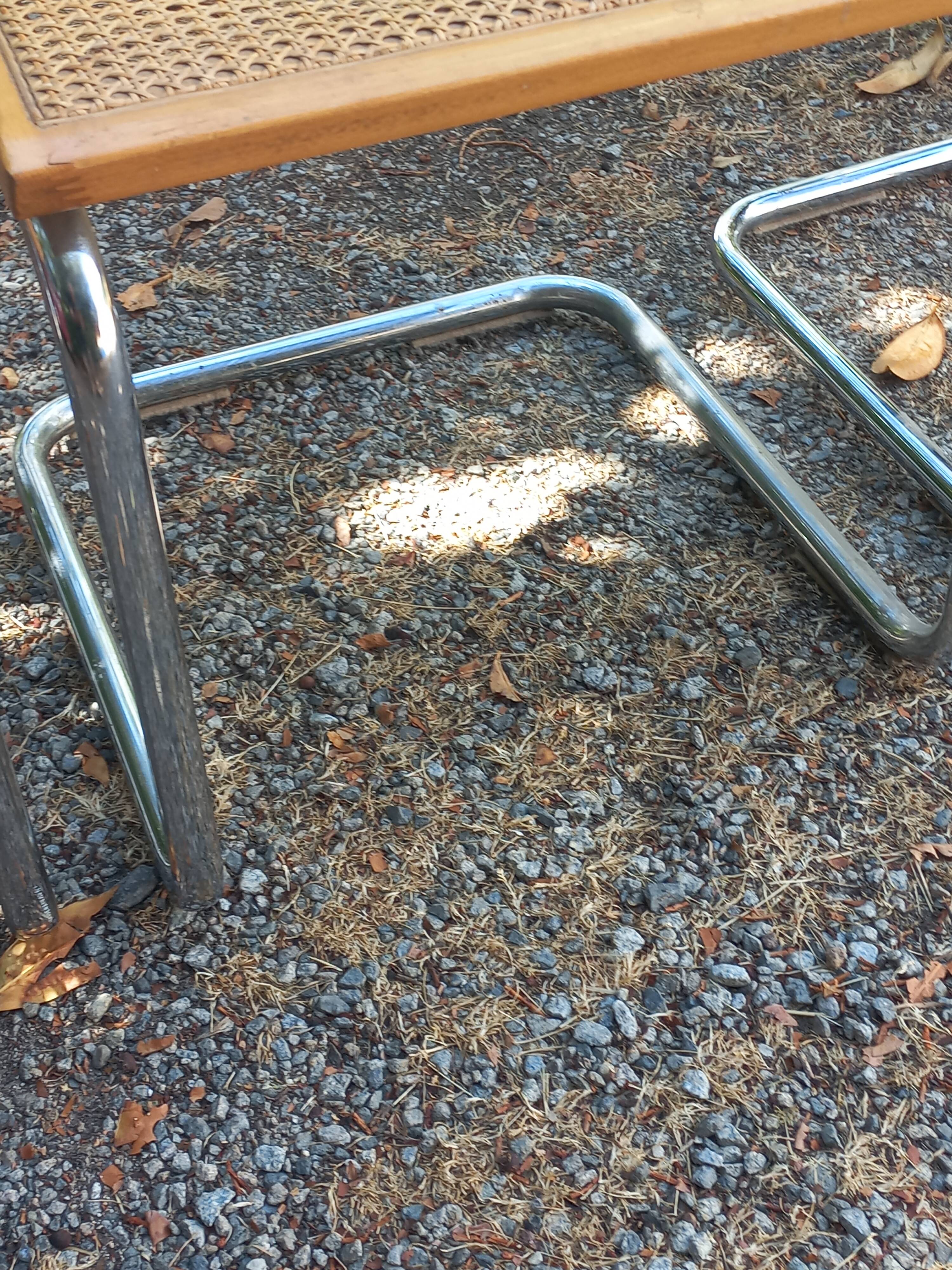Set of 3 Cesca B32 chairs by Marcel Breuer