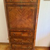 Secretary desk with marquetry flap