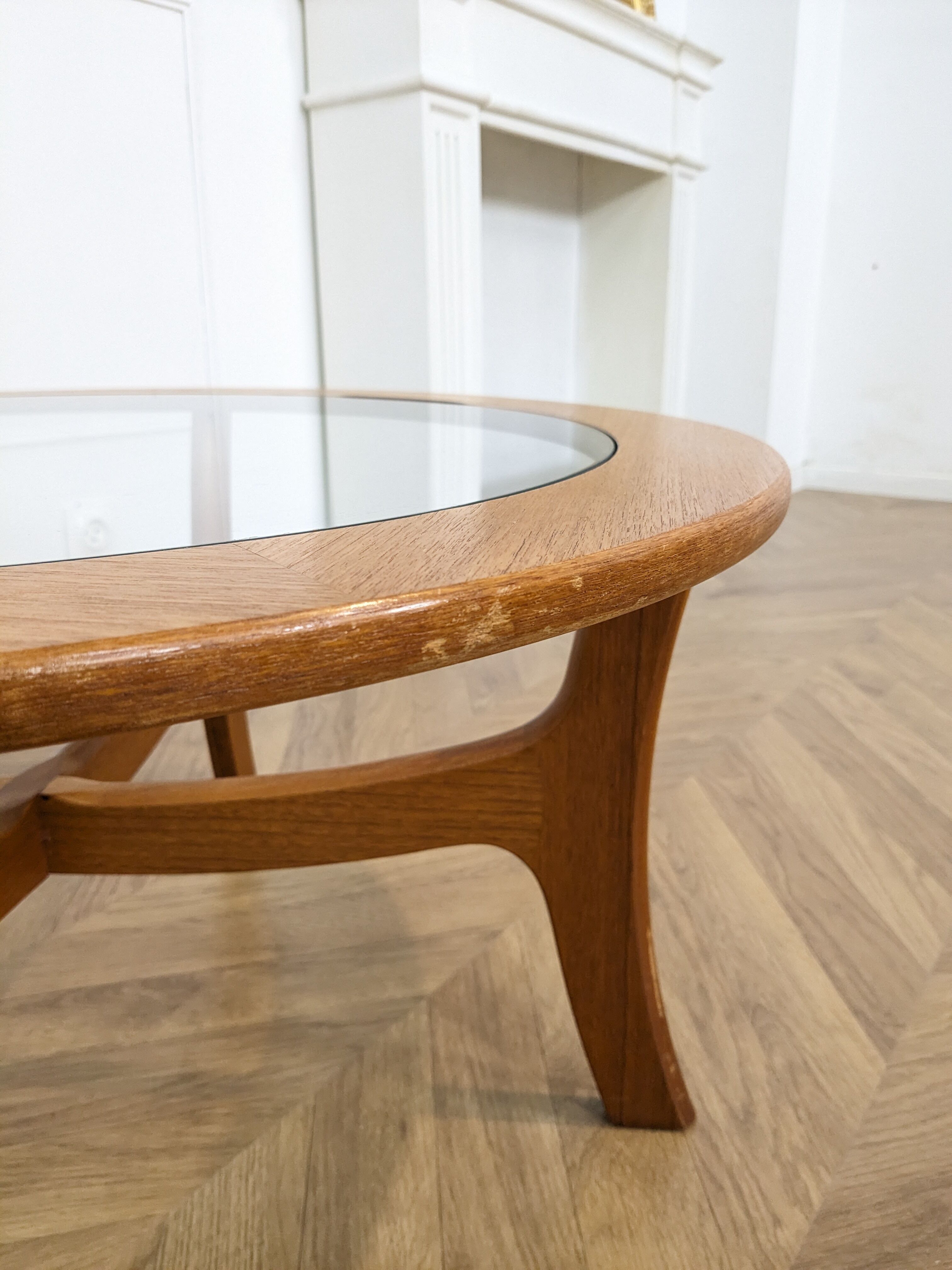 Table basse vintage en chêne