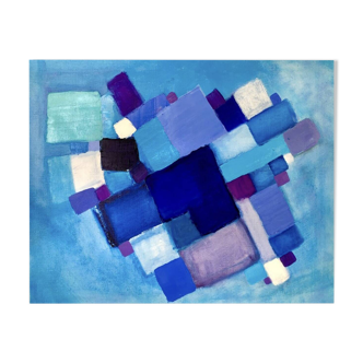 Abstract Blue Painting