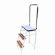 Vintage stepladder in Formica, wood and chromed metal