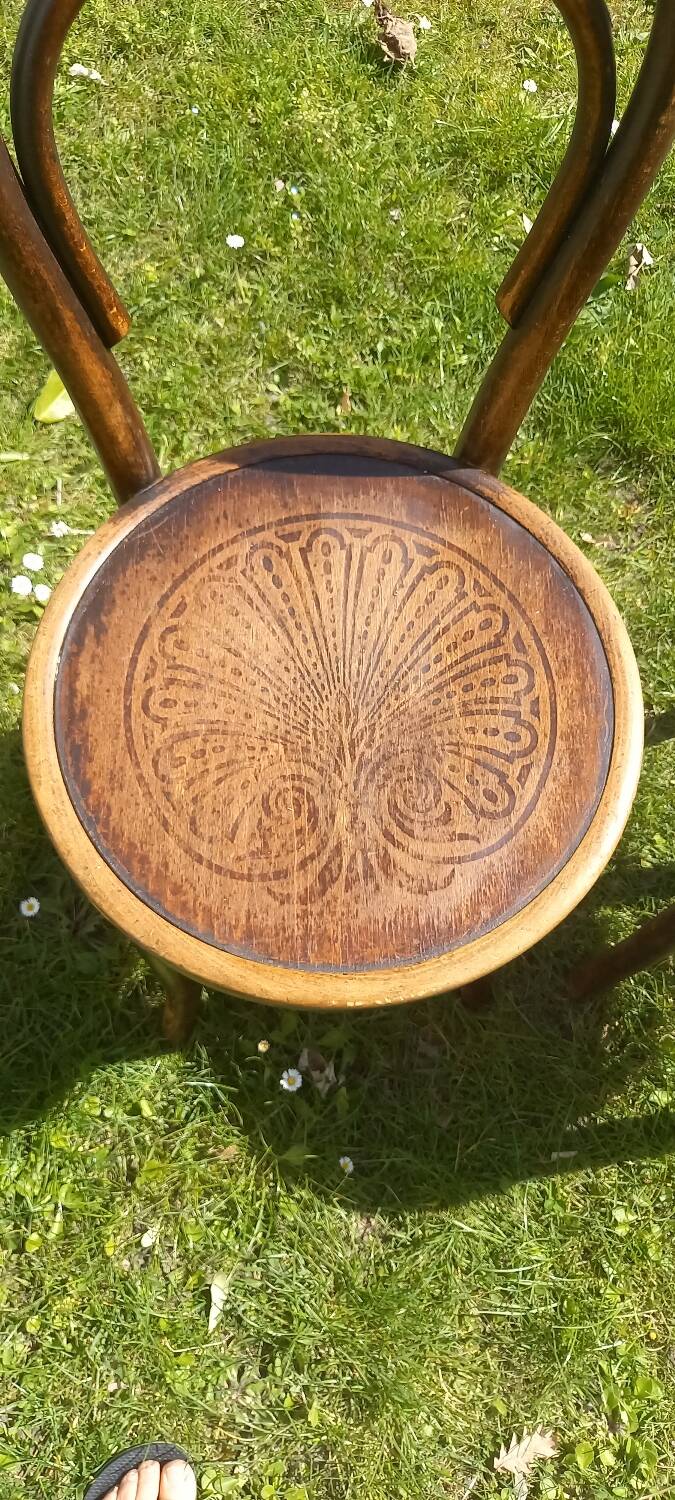 Pair of Thonet bistro chairs