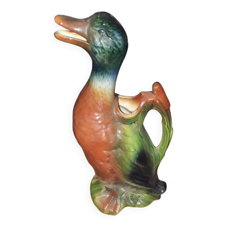 Saint Clément Earthenware Pitcher, Carafe, water pot, duck, Calais