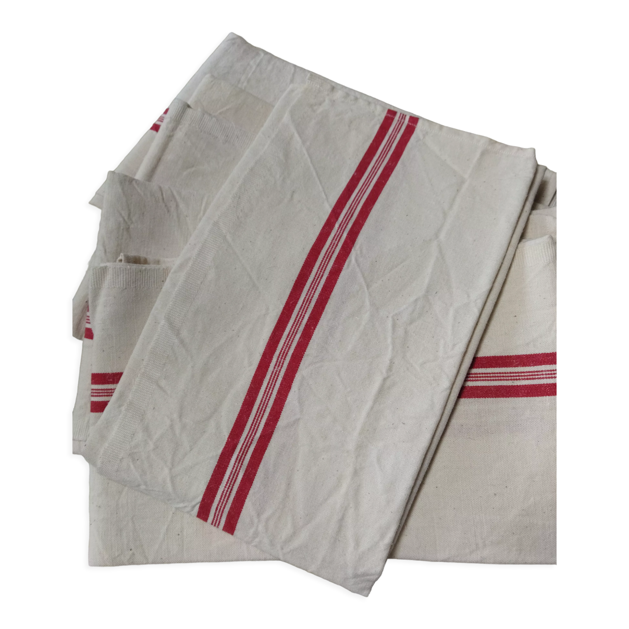 6 large new old tea towels