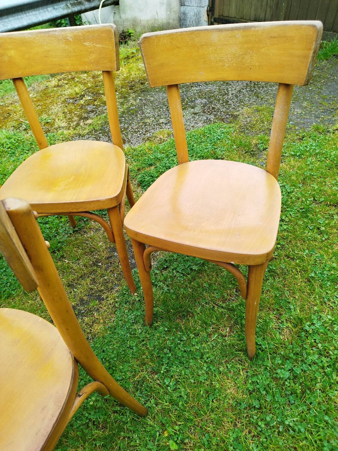 5 Baumann style bentwood bistro chairs