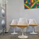 Lot de 3 chaises Tulip d'Eero Saarinen édition Knoll