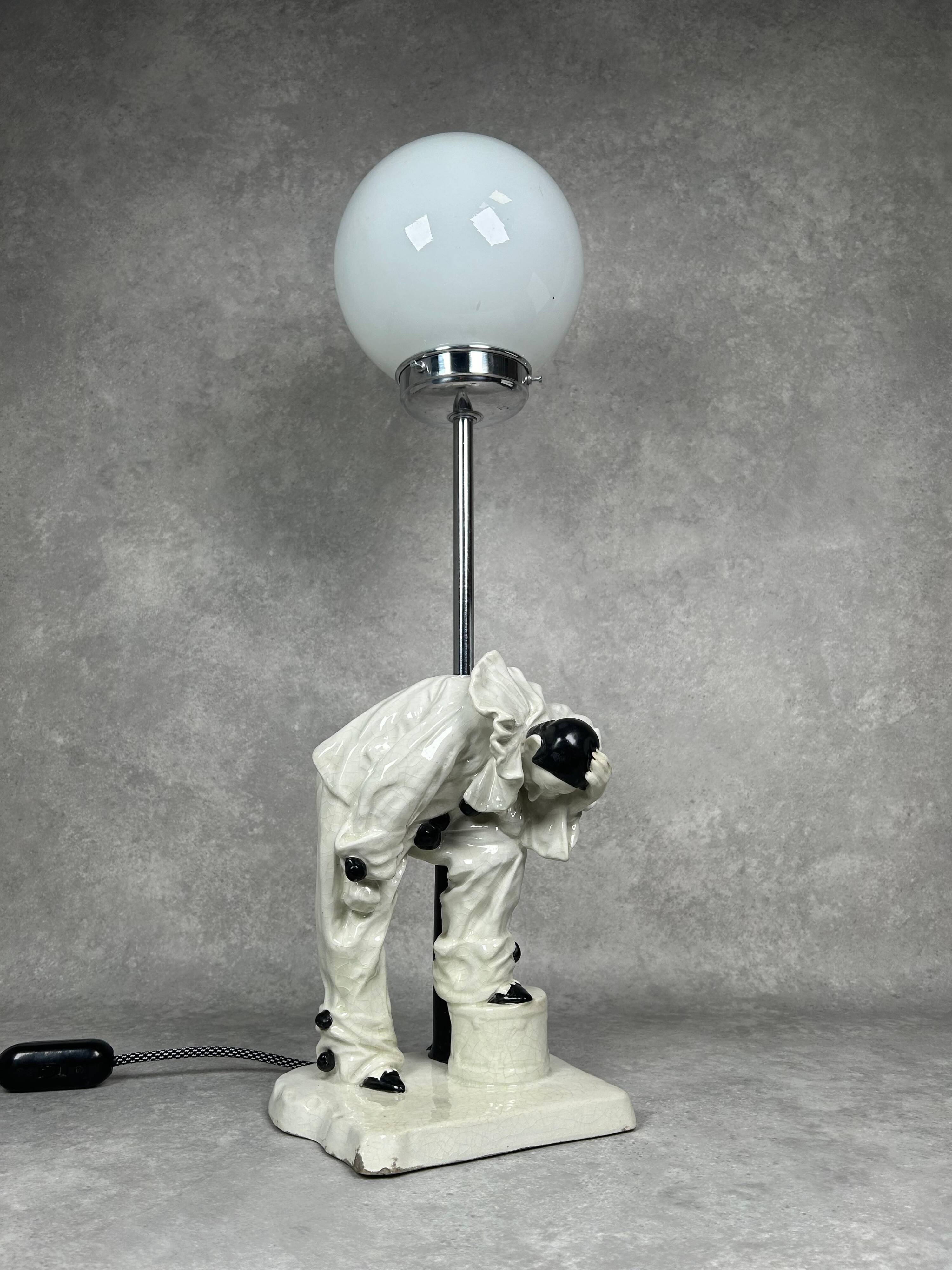 Art Deco table lamp by Emanuel Kodet Julián for Bechyně