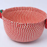 Braided basket strawberry pattern