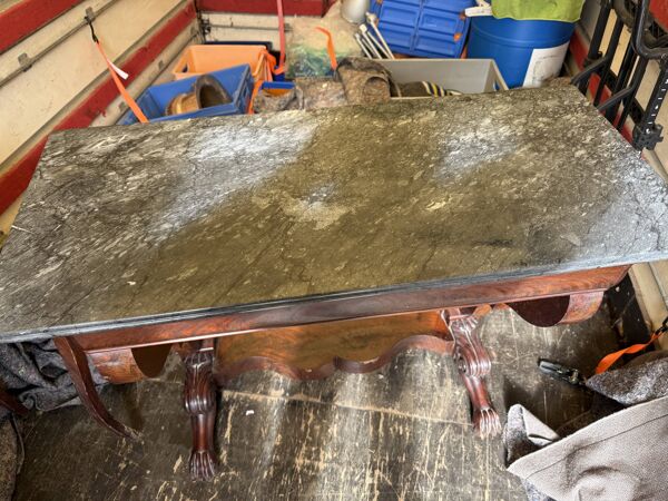 Console Empire pieds lion retour d'Egypte