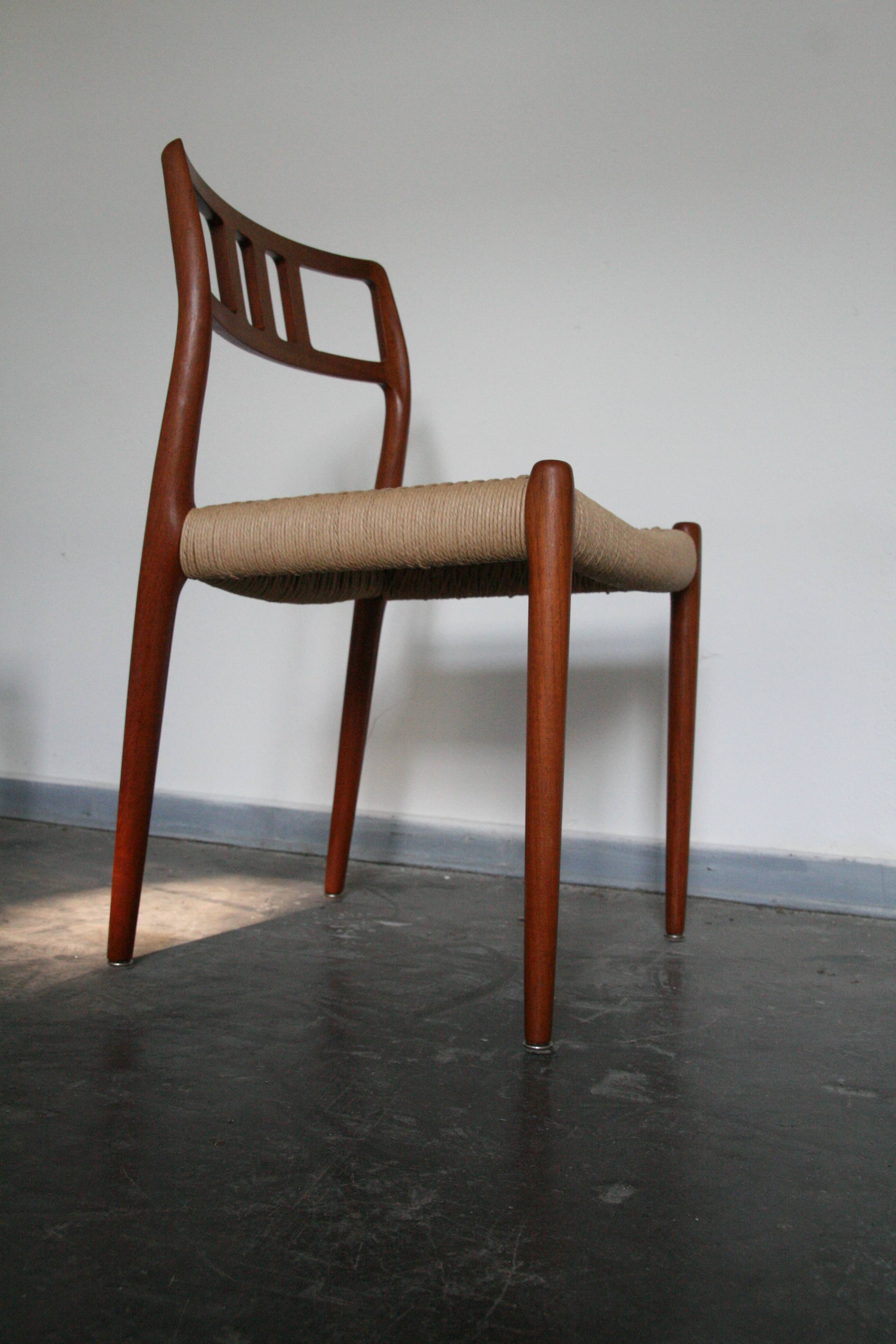 Niels Moller model 79 teak dinning room chairs