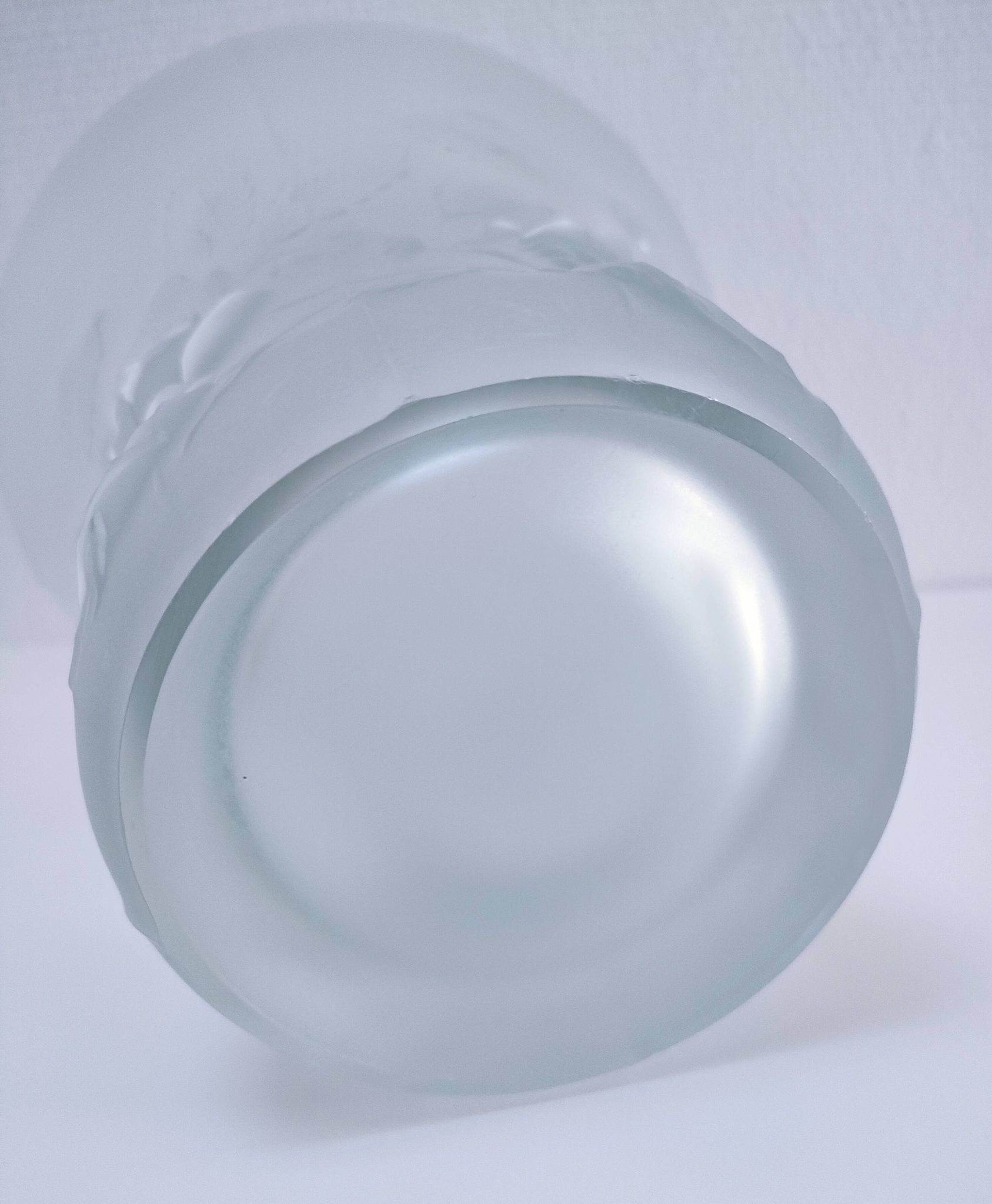Josef Inwald glass vase with rose decoration H. 20 cm