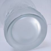 Josef Inwald glass vase with rose decoration H. 20 cm