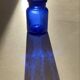 Cobalt blue apothecary bottle Belgian/Belgium/Antique blue bottles/B