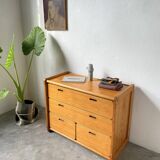 Commode pin années 1980
