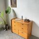 1980s pine chest of drawers