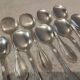 10 silver-plated metal ice scoops, silversmith Saglier Frères, gadroons
