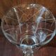 Pichet verre taillé quadrillage années 50
