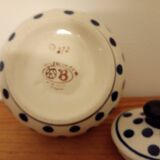 Hand painted ceramic sugar bowl. Poland