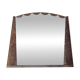 Art Deco mirror with carved wood, featuring floral motifs from the 1930s.