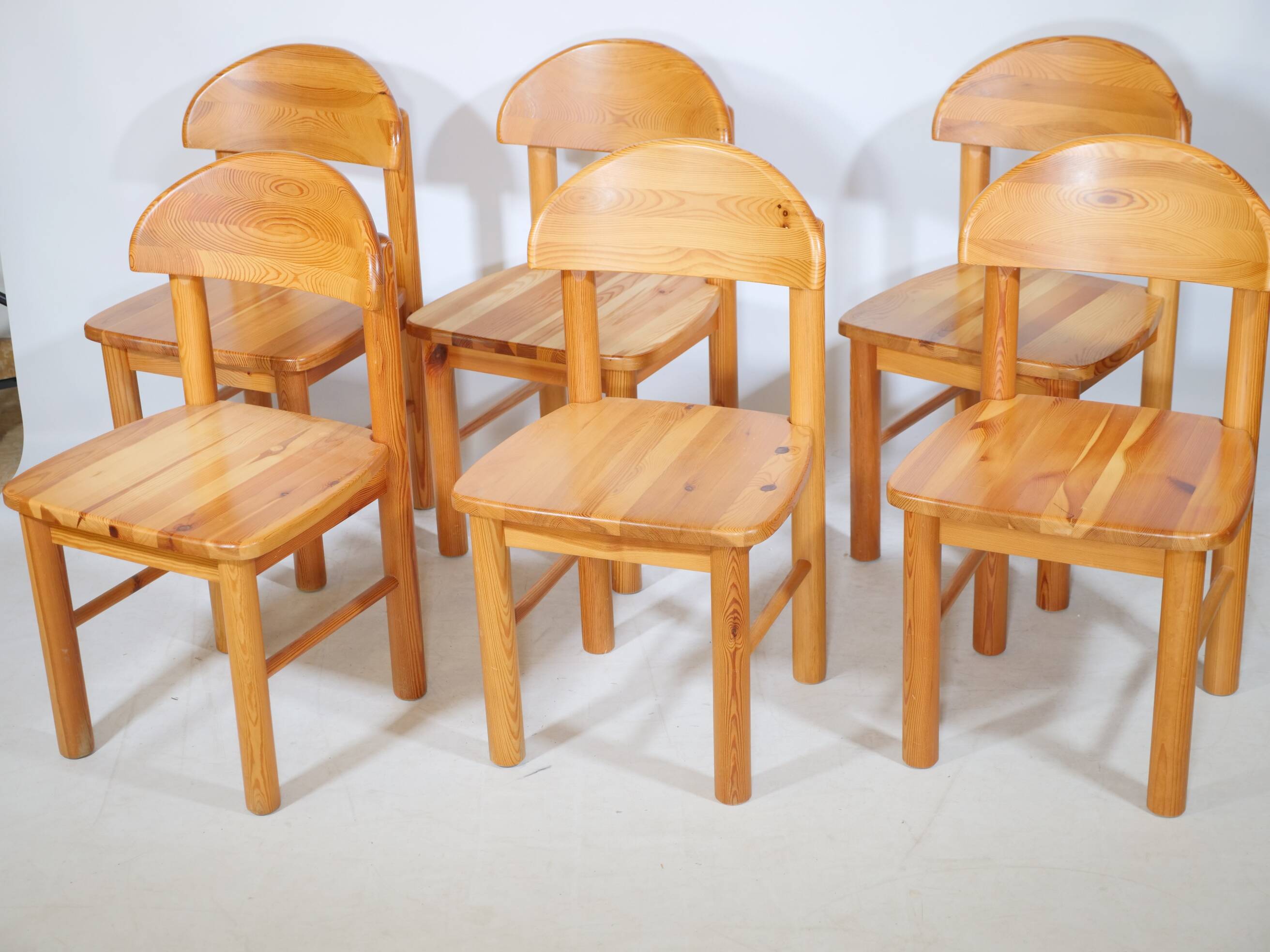 Rainer Daumiller Dining Chairs Pine Wood 1970s