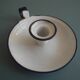 antique candlestick enamelled tin vintage candlestick Sweden