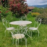 Wrought iron garden furniture circa 1950