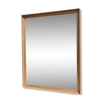 Large rectangular mirror 153 X 122 with gilded frame nineteenth Louis XVI style