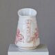 Large antique toilet bowl from the 19th century, pink ironstone, Imperial Bonn.